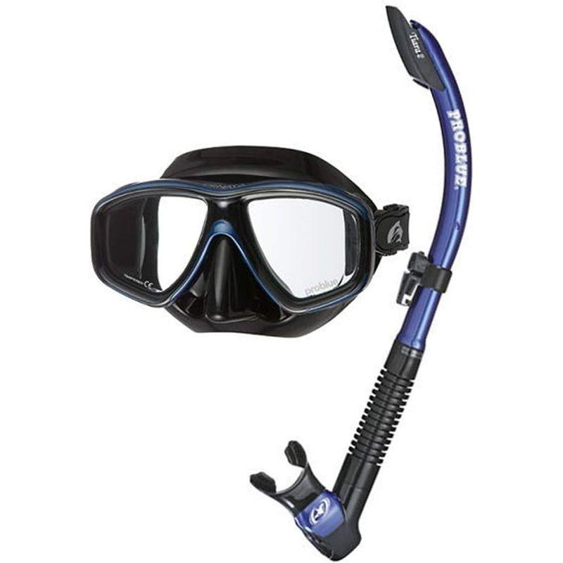 PROBLUE プロブルー 軽器材2点セット シュノーケリング 度付きレンズ付セット MS-252 オルナタ Ornata シリコンマスク プロブルー PROBLUE 軽器材2点セット シュノーケリング 度付きレンズ付セット MS オルナタ Ornata シリコンマスク 　