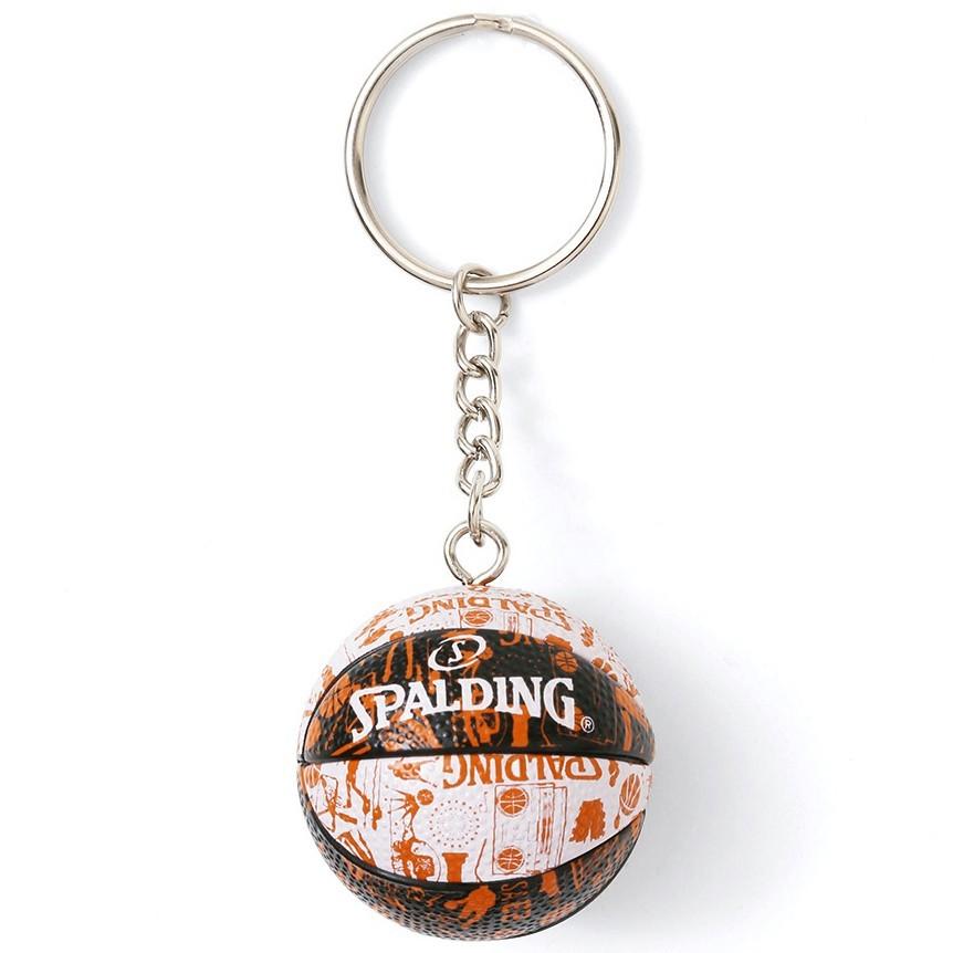 バスケットボール キーチェーン グラフィティオレンジ 11009GO バスケ アクセサリー 小物 スポルディング 11009go