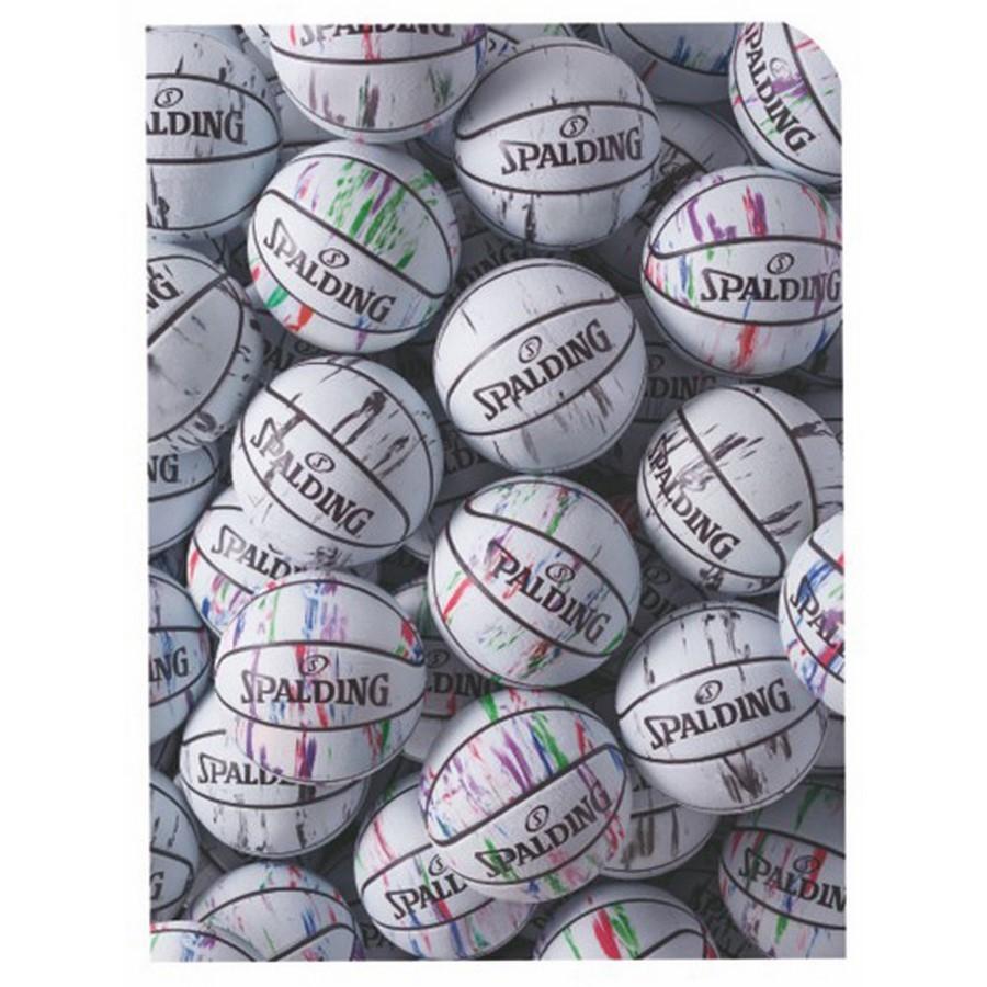 バスケットボール クリアファイル サイズ 2枚入り マーブルホワイト 新着セール 15 007wm アクセサリー バスケ スポルディング290円 小物