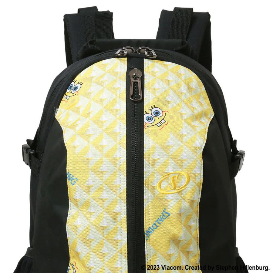 スポルディング ケイジャー バックパック (ボール用ボトムポケット付) スポンジボブパターン W35×H57×D32cm(32L) #40-007SBP SPALDING（スポルディング） 公式 ケイジャー スポンジボブパターン 40
