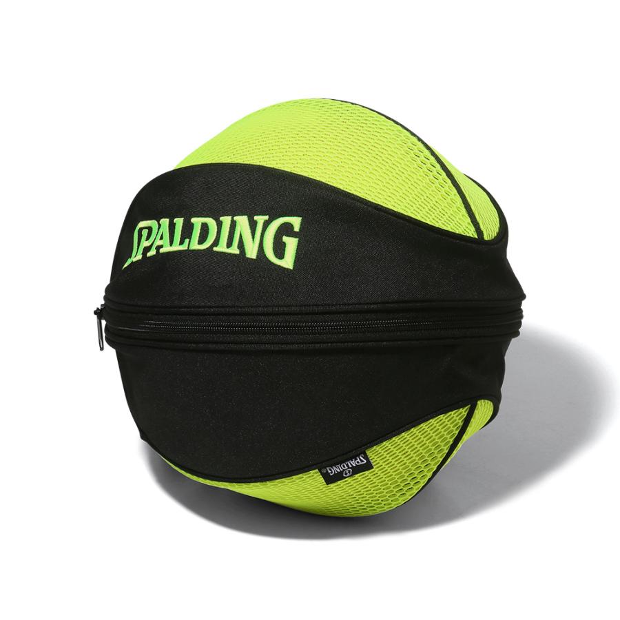 ボールバッグ ブリーズ ブラック×ライムグリーン 49-007LG 公式 SPALDING スポルディング バスケットボール バスケ バッグ ボールケース ボール バッグ 1個｜spalding｜04
