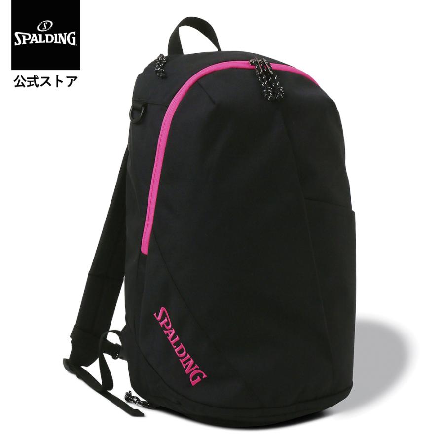 スポルディング(SPALDING) バスケットボール バックパック ヴァーシティ 50-022 MG ブラック×マゼンタ SPALDING（スポルディング） 公式 ヴァーシティ ブラック×マゼンタ 50
