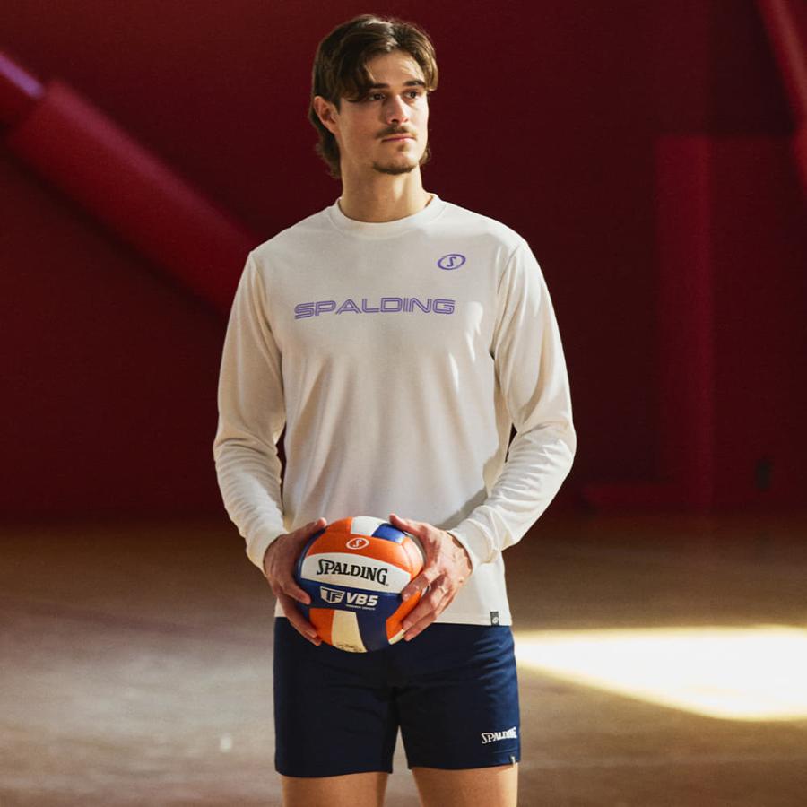 SPALDING（スポルディング） 公式 VB5 オレンジ×ホワイト×ネイビー 4号