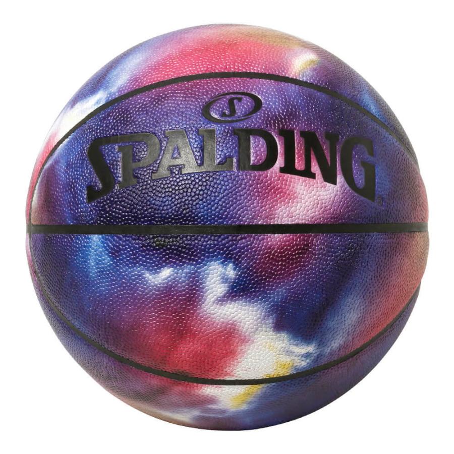 オンラインショップ限定 バスケットボール タイダイベルベット 合成皮革 7号球 77 022j 皮 革 人工皮革 屋内 室内 スポルディング お洒落