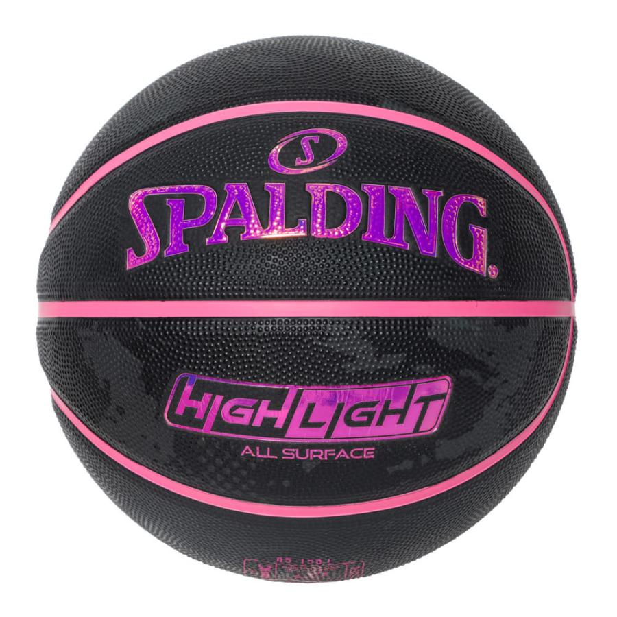 スポルディング　ハイボール　5〜p フレックスR SPALDING（スポルディング） 公式 ハイライト ピンク ラバー 5号 85