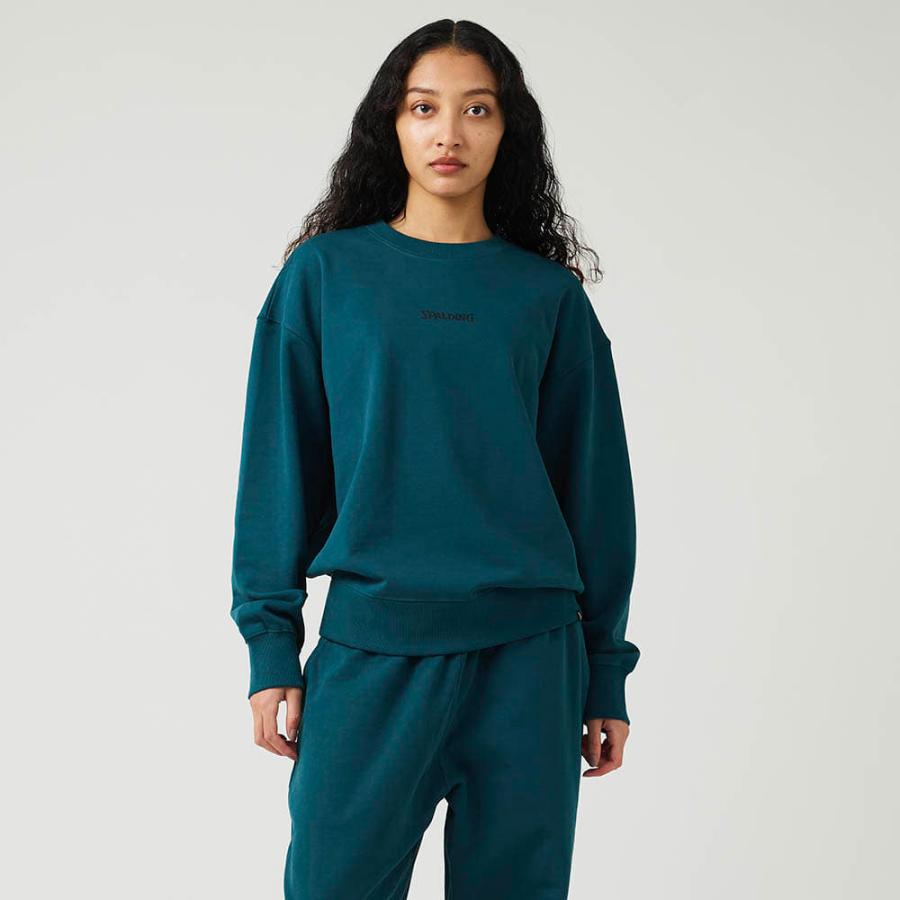 SPALDING スポルディング コートサイド クルーネック プルオーバー スウェット バスケットボール SMJ24100-2700 SPALDING（スポルディング） 公式 コートサイド クルーネック プル