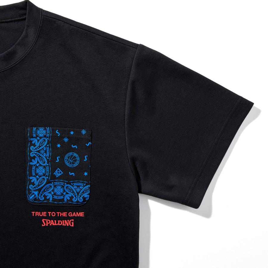 バスケットボール Tシャツ バンダナポケット スムースドライ SMT211120 バスケ 練習着 メンズ レディース スポルディング｜spalding｜05