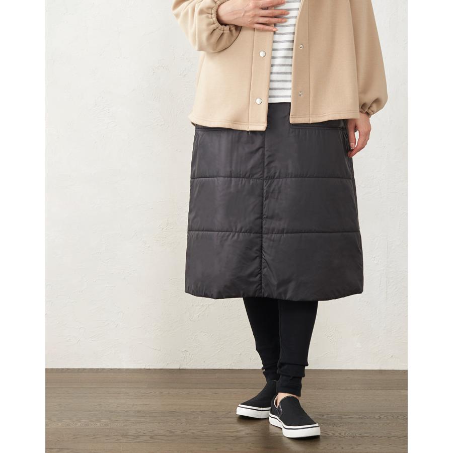 ダウンスカート レディース ダウン スカート 日本製 秋冬 Aライン