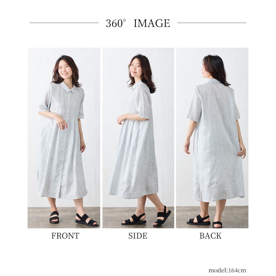 リバティ LIBERTY ワンピース リネン 麻 レディース フランダース