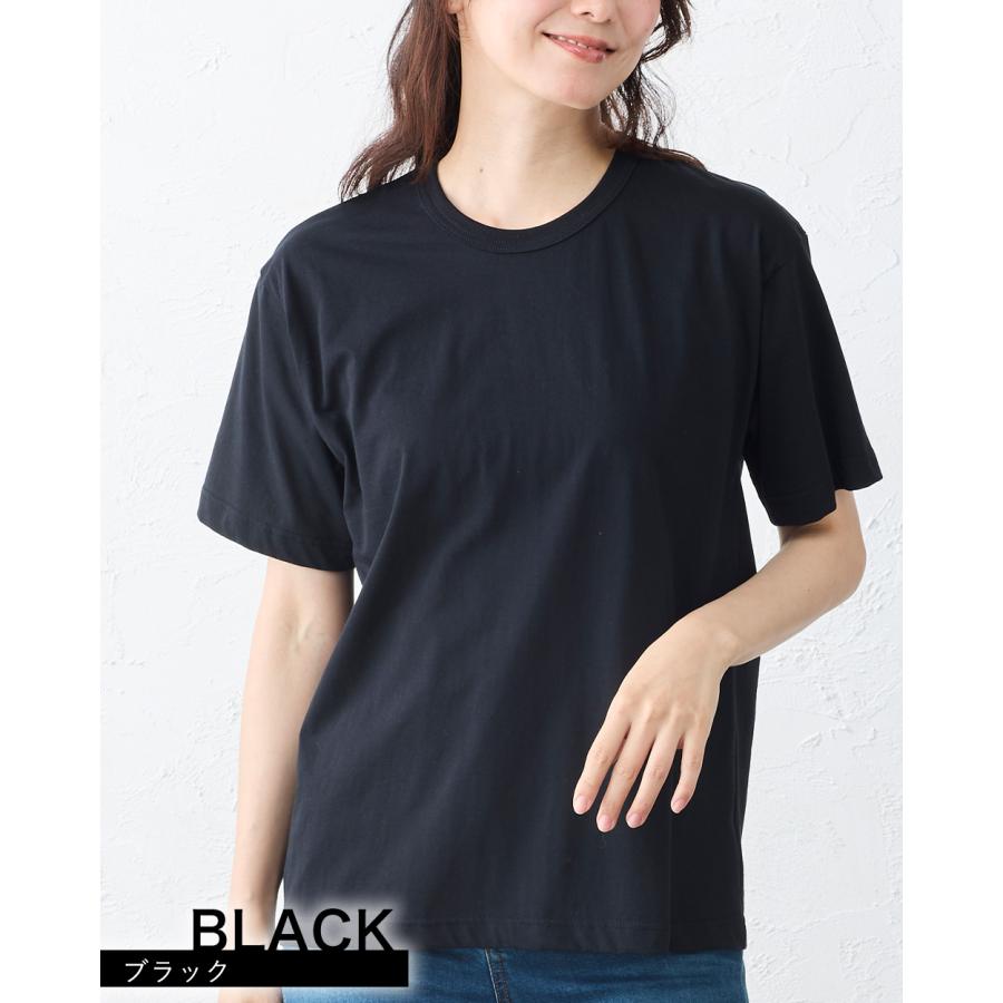 日本製 綿100％ コットンドレスTシャツ クルーネック 丸首 レディース トップス カットソー Tシャツ インナー 半袖 5分袖 春 夏 綿 接触冷感 快適素材 大人 |  | 19