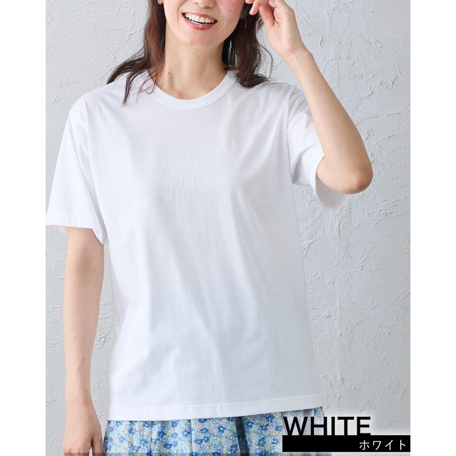 日本製 綿100％ コットンドレスTシャツ クルーネック 丸首 レディース トップス カットソー Tシャツ インナー 半袖 5分袖 春 夏 綿 接触冷感 快適素材 大人 |  | 10