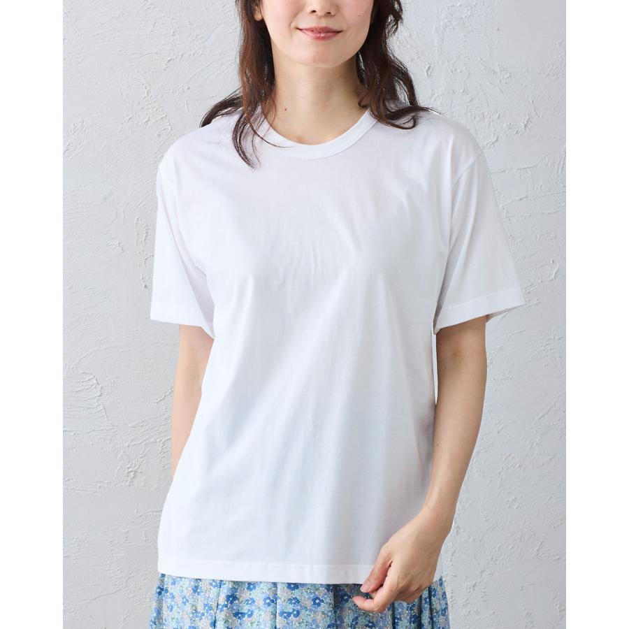 日本製 綿100％ コットンドレスTシャツ クルーネック 丸首 レディース トップス カットソー Tシャツ インナー 半袖 5分袖 春 夏 綿 接触冷感 快適素材 大人 |  | 11