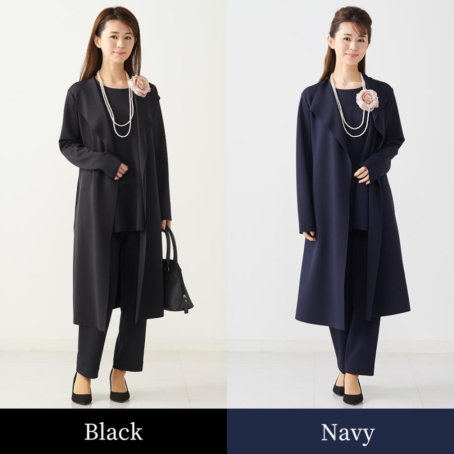 フォーマル カーディガン ロング レディース セミフォーマル 入学式 卒業式 礼服 長袖 スーツ 冠婚葬祭 洗える 日本製 21sn Span 通販 Yahoo ショッピング