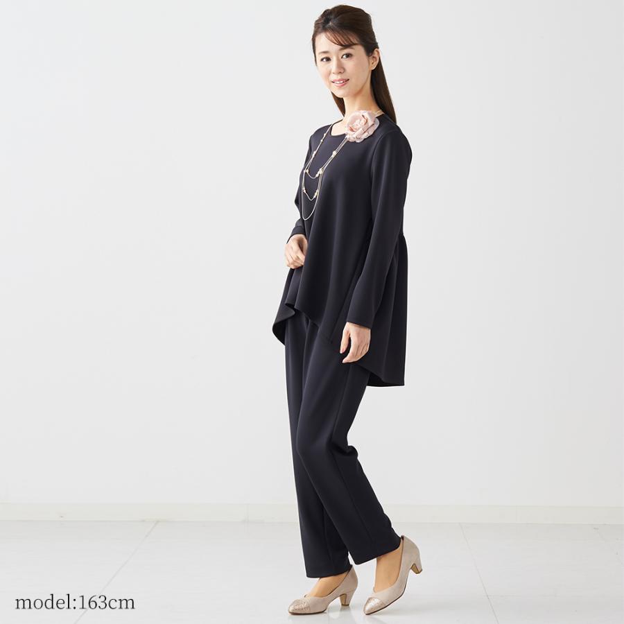 日本製 フォーマルスーツ フォーマルパンツ レディース テーパードパンツ ウエストゴム セットアップ |  | 13