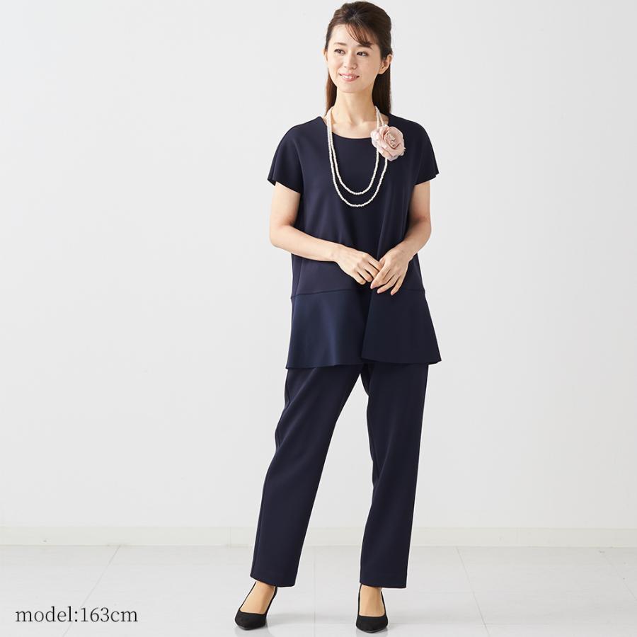 日本製 フォーマルスーツ フォーマルパンツ レディース テーパードパンツ ウエストゴム セットアップ |  | 16