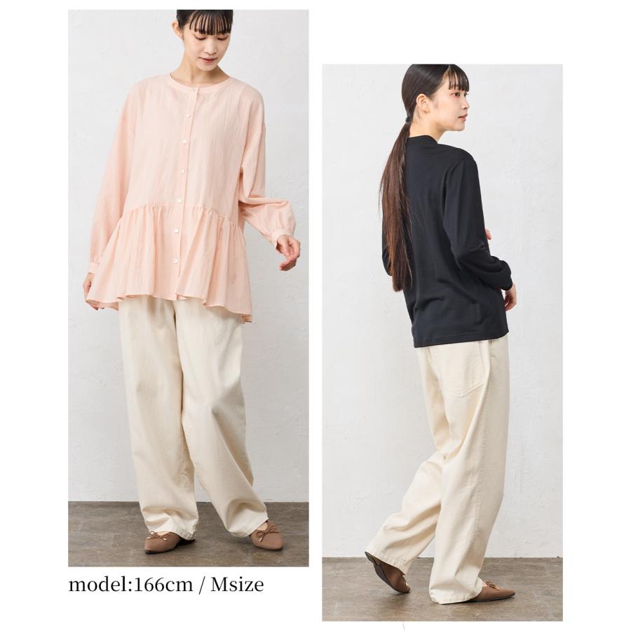 日本製 デニムパンツ レディース ワンドパンツ ワイドデニム ジーンズ