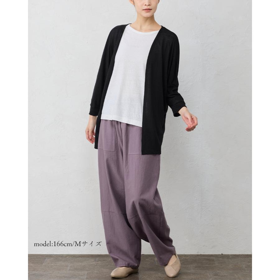 日本製 ワイドパンツ レディース パンツ トリプルウォッシュ  綿 綿100 コットン コットン100 ゆったり 大きいサイズ 大きめサイズ オールシーズン 30代 40代 |  | 10