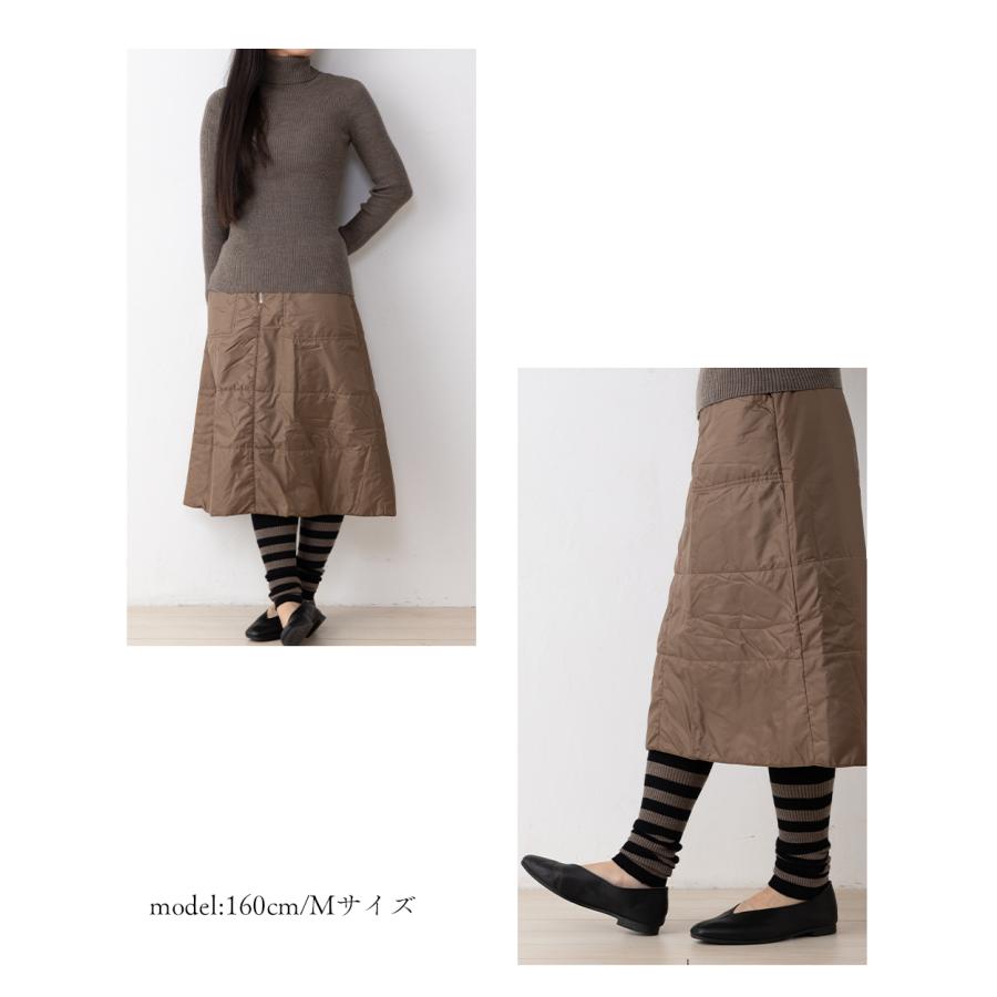 ホールガーメント 3D KNIT メリノウール 日本製 ボーダーレギンス レディース リブ切替 伸縮性 ストレッチ性 ボトムス  ウール100 毛100 30代 40代 50代 60代 |  | 12