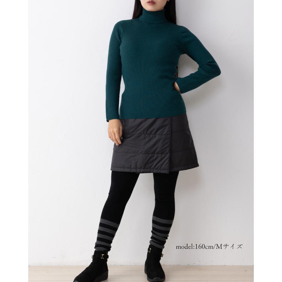 ホールガーメント 3D KNIT メリノウール 日本製 ボーダーレギンス レディース リブ切替 伸縮性 ストレッチ性 ボトムス  ウール100 毛100 30代 40代 50代 60代 |  | 17