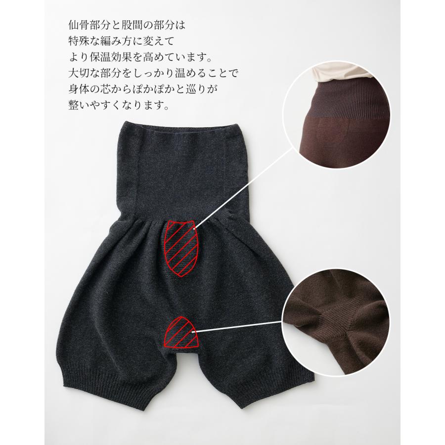 ホールガーメント 3D KNIT 日本製 腹巻パンツ カシミヤシルク 30代 40代 50代 60代 秋 冬 暖かい 自社製 カジュアル ナチュラル 軽やか 快適 締め付けない |  | 21