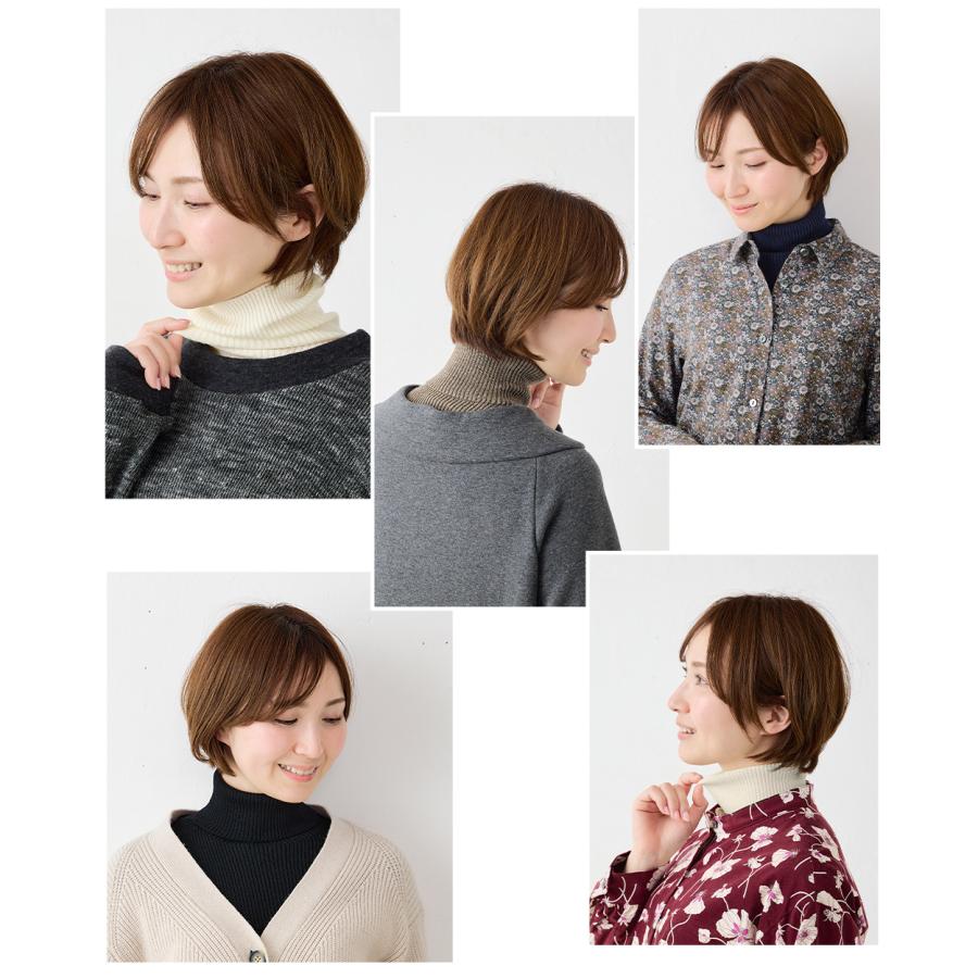 つけ襟 タートルネック メリノウール リブ ネックウォーマー 付け襟 タートル ハイネック マフラー スヌード スタンドカラー 冬 秋 春 レディース 付け衿 |  | 12