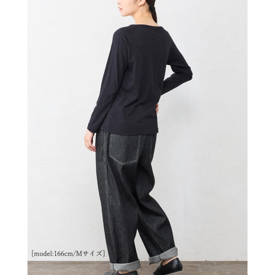 コットンリネン 綿麻 ラグラン Tシャツ カットソー 長袖 日本製 ナチュラル 吸水 吸湿 レディース トップス カットソー Tシャツ ロンＴ シンプル ベーシック |  | 19