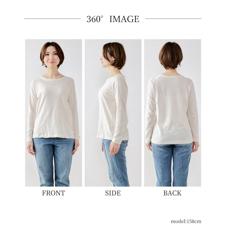 コットンリネン 綿麻 ラグラン Tシャツ カットソー 長袖 日本製 ナチュラル 吸水 吸湿 レディース トップス カットソー Tシャツ ロンＴ シンプル ベーシック |  | 22