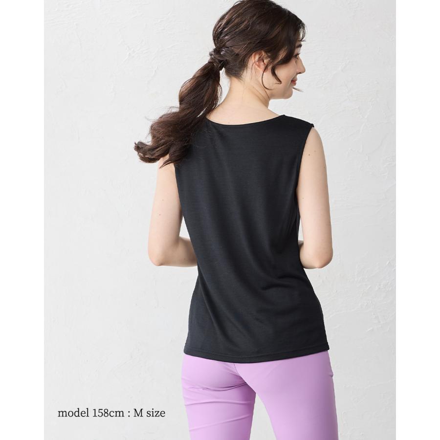 天然のエアコン 日本製 メリノウール 洗える 毛 登山 ベースレイヤー タンクトップ ブラ紐隠し インナー ウール100％ レディース |  | 24