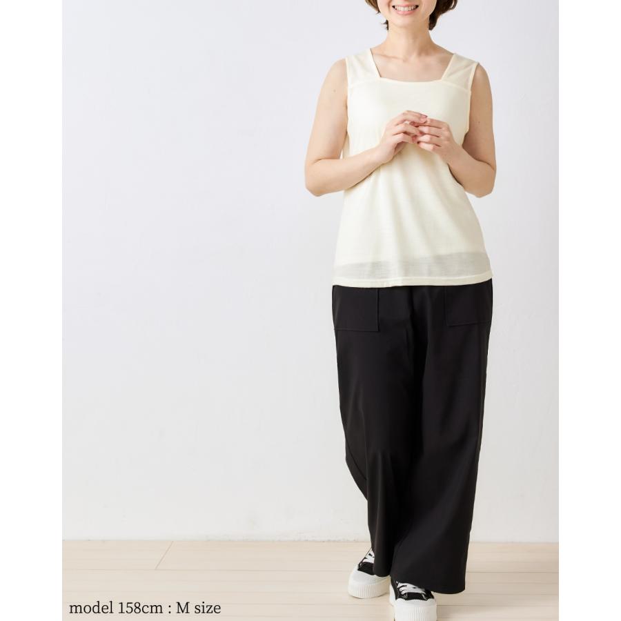 メリノウール 日本製 ブラ紐隠しインナー M/L/LL タンクトップ レディース ブラ紐 見えない ブラ紐を隠せる 登山 インナー ベースレイヤー レディース |  | 12