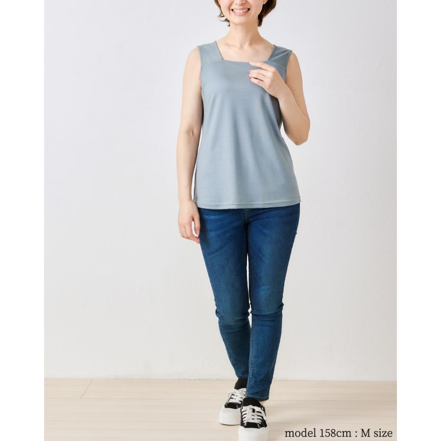 メリノウール 日本製 ブラ紐隠しインナー M/L/LL タンクトップ レディース ブラ紐 見えない ブラ紐を隠せる 登山 インナー ベースレイヤー レディース |  | 16