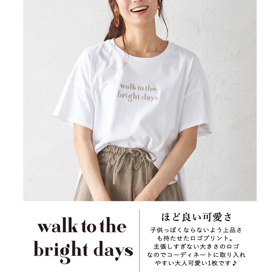 送料無料 ロゴTシャツ レディース 半袖 トップス Tシャツ カットソー ロゴT プチプラ コットン クルーネック くすみカラー 春 夏 lpt21 2021sum 2290589 |  | 06