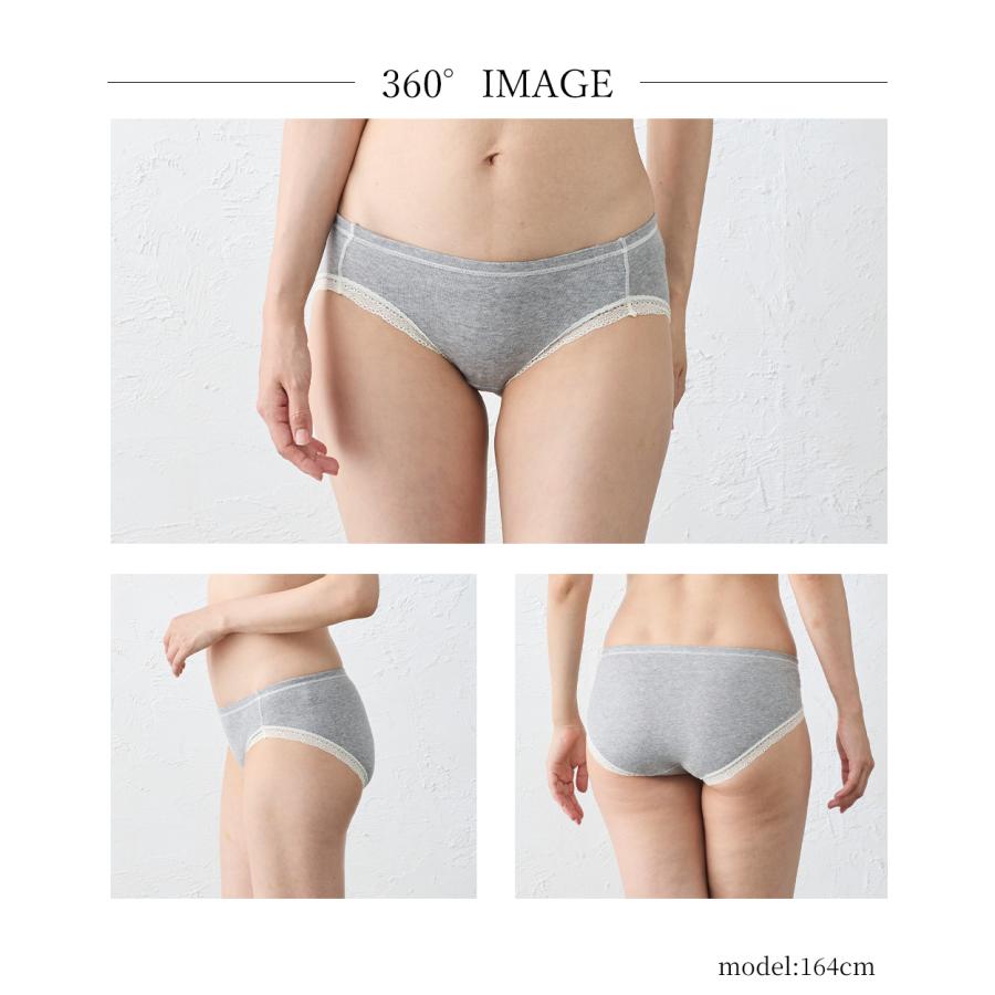 日本製 オーガニックコットン レディース スタンダード ショーツ  吸湿速乾 天然素材 インナー 快適フィットレディースインナー レディースショーツ 蒸れない |  | 23