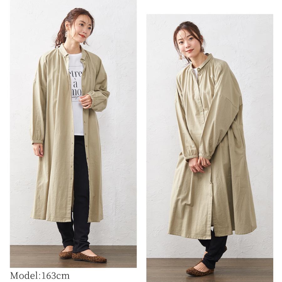 新作ウエア インド綿 シャツワンピース ロング レディース ロングシャツ カーディガン 羽織り ワンピース 春秋冬 長袖 シャツ ブラウス Nli Praxisfrauendorf De