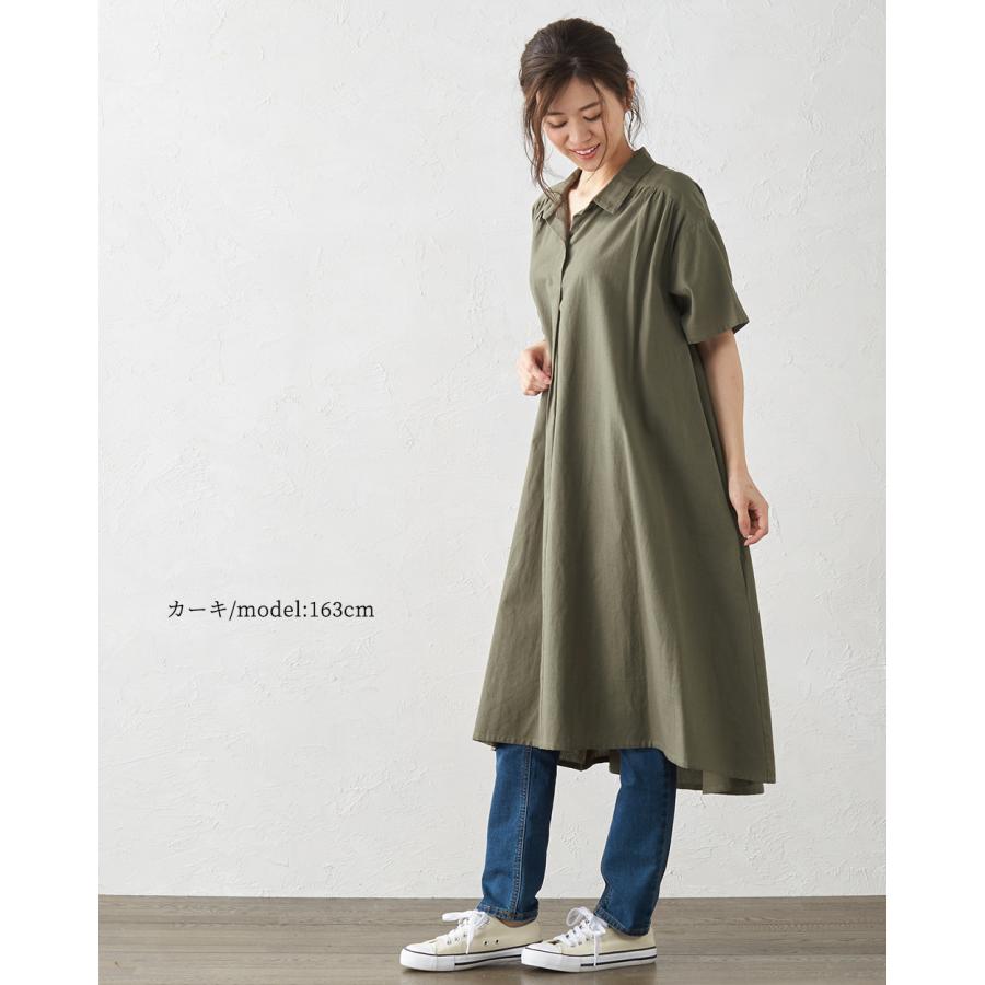 ロングワンピース ワンピース コットンリネン キレイめ シャツワンピース 上品 シンプル 綿 麻 コットン リネン 春 夏 30代 40代 50代 送料無料 2021sn |  | 11