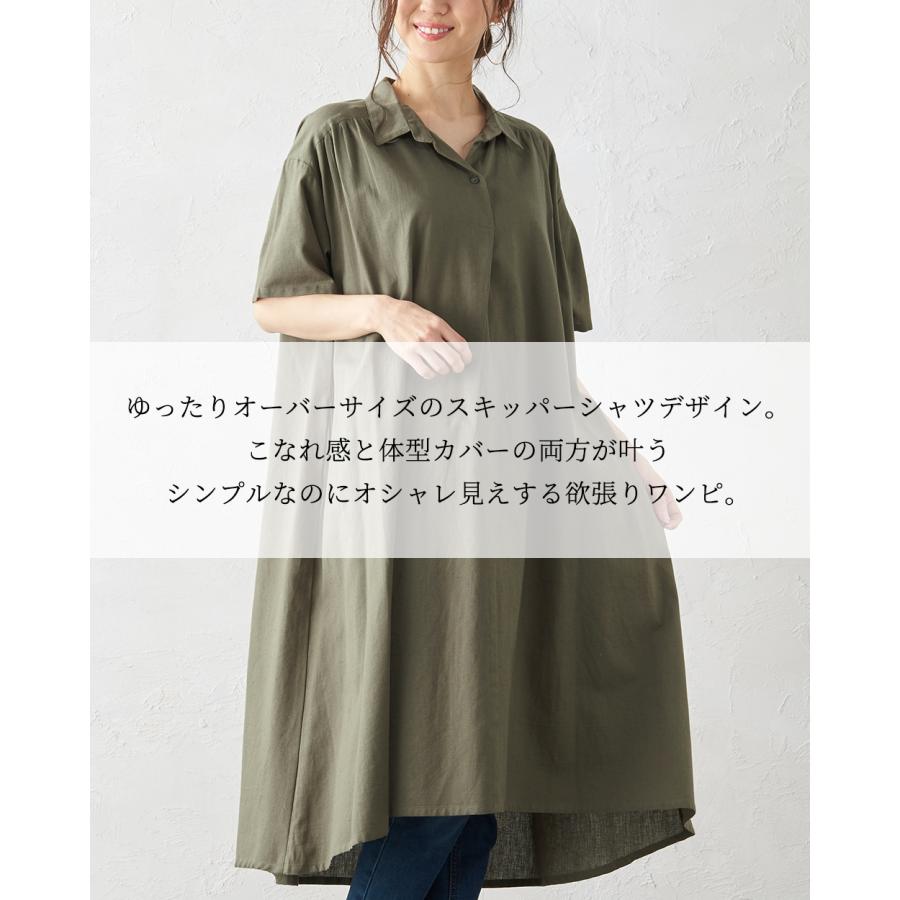 ロングワンピース ワンピース コットンリネン キレイめ シャツワンピース 上品 シンプル 綿 麻 コットン リネン 春 夏 30代 40代 50代 送料無料 2021sn |  | 03