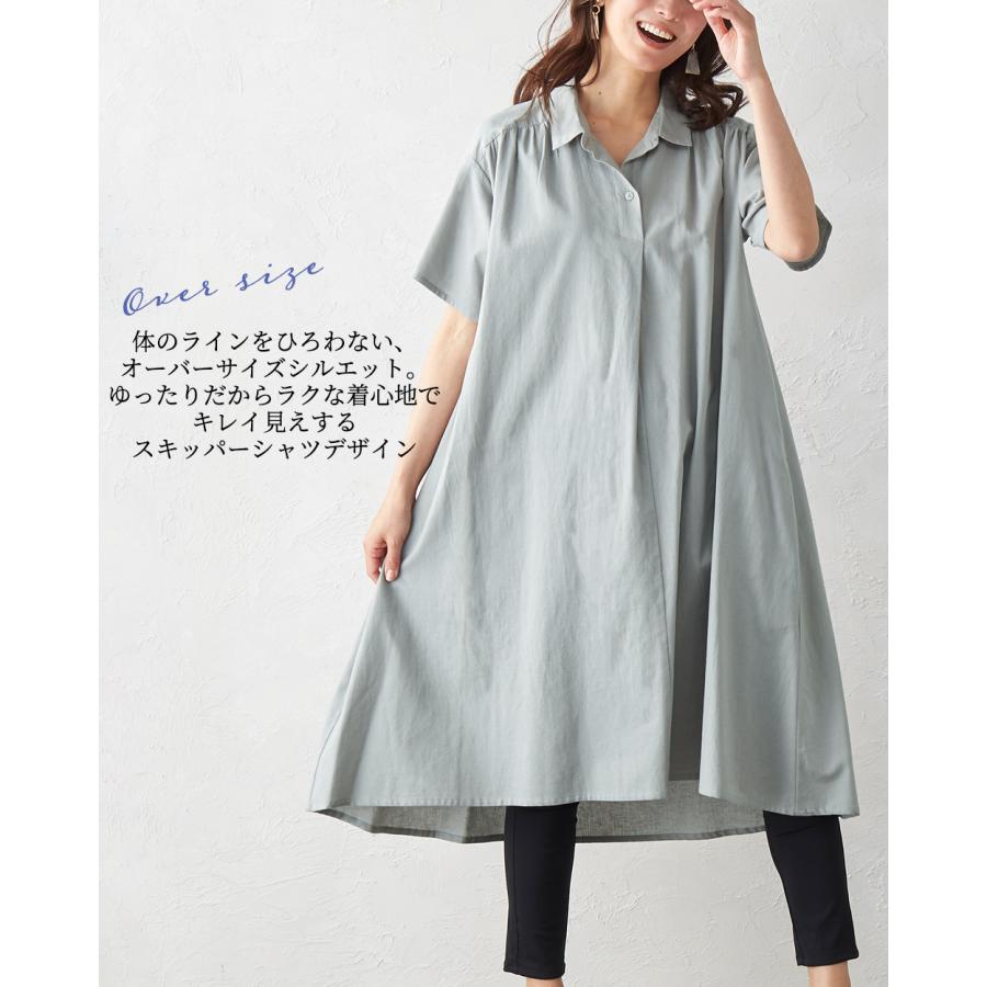 ロングワンピース ワンピース コットンリネン キレイめ シャツワンピース 上品 シンプル 綿 麻 コットン リネン 春 夏 30代 40代 50代 送料無料 2021sn |  | 09