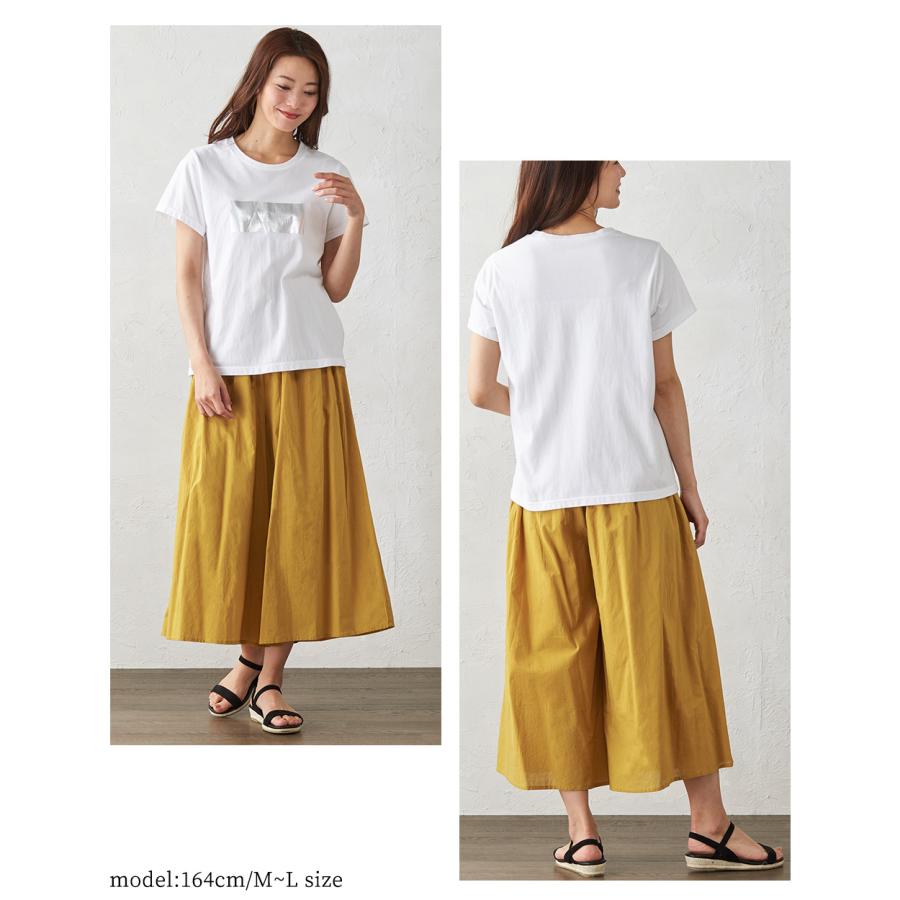 ワイドパンツルック レディース ガウチョパンツ スカンツ スカーチョ 7分丈 きれいめ 綿 大きいサイズ 春 夏 276509 |  | 22