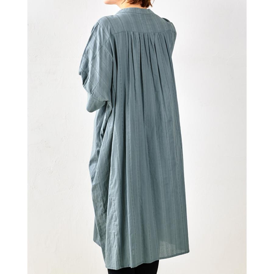 インド綿 ロングワンピース ロング丈 半袖 レース 綿100% チュニック レディース トップス シャツ シャツワンピース バンドカラー |  | 15