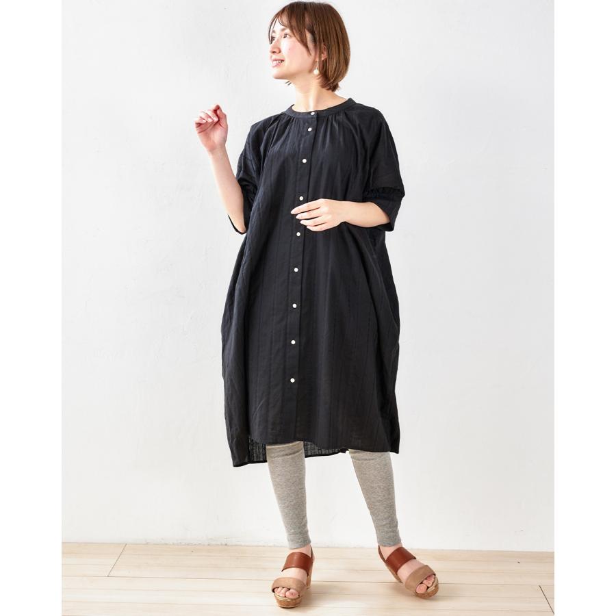 インド綿 ロングワンピース ロング丈 半袖 レース 綿100% チュニック レディース トップス シャツ シャツワンピース バンドカラー |  | 18