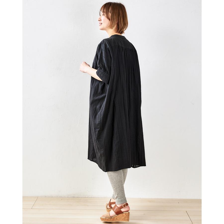 インド綿 ロングワンピース ロング丈 半袖 レース 綿100% チュニック レディース トップス シャツ シャツワンピース バンドカラー |  | 19