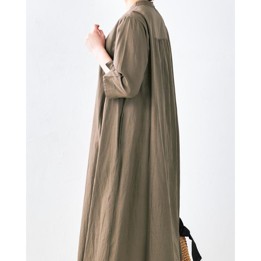 ワンピース 夏 レディース ロング インド綿 ロングワンピース 春 夏 長袖 綿 麻 前開き ゆったり 楽ちん ベージュ ブラウン ブラック |  | 13