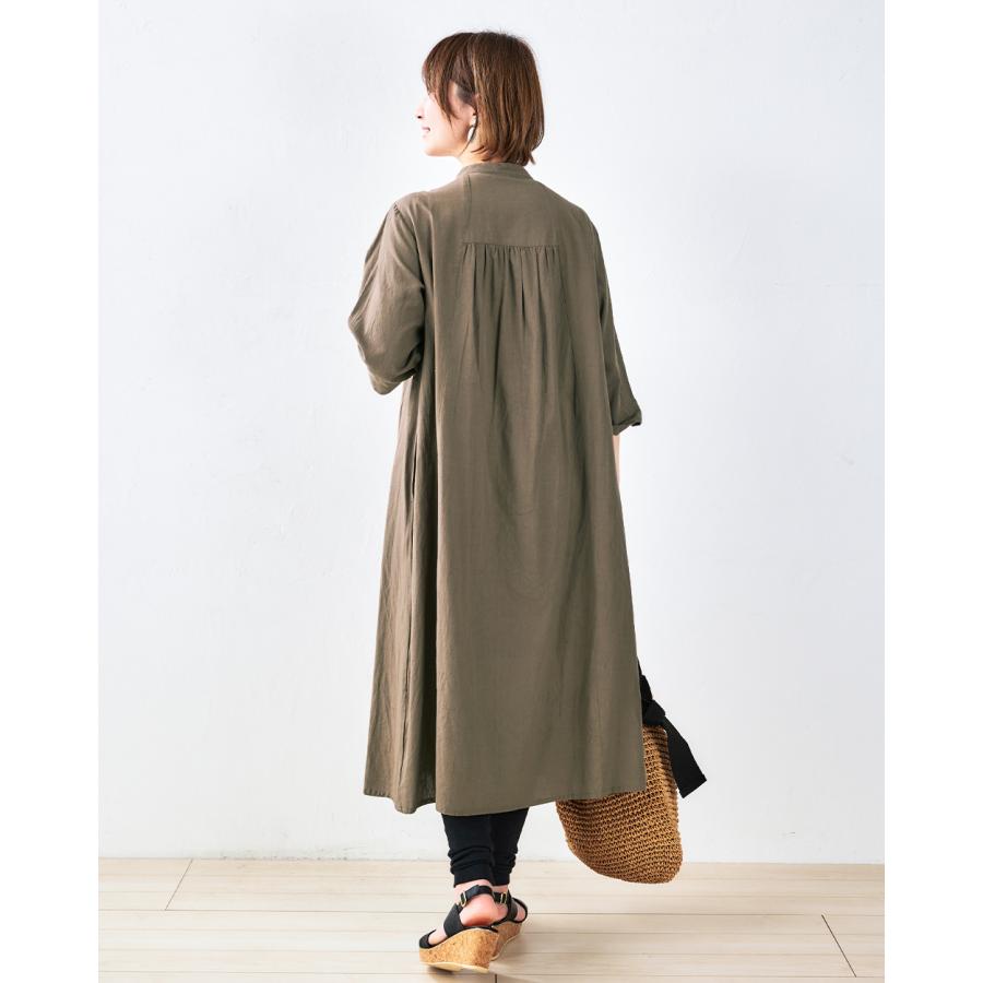 ワンピース 夏 レディース ロング インド綿 ロングワンピース 春 夏 長袖 綿 麻 前開き ゆったり 楽ちん ベージュ ブラウン ブラック |  | 14