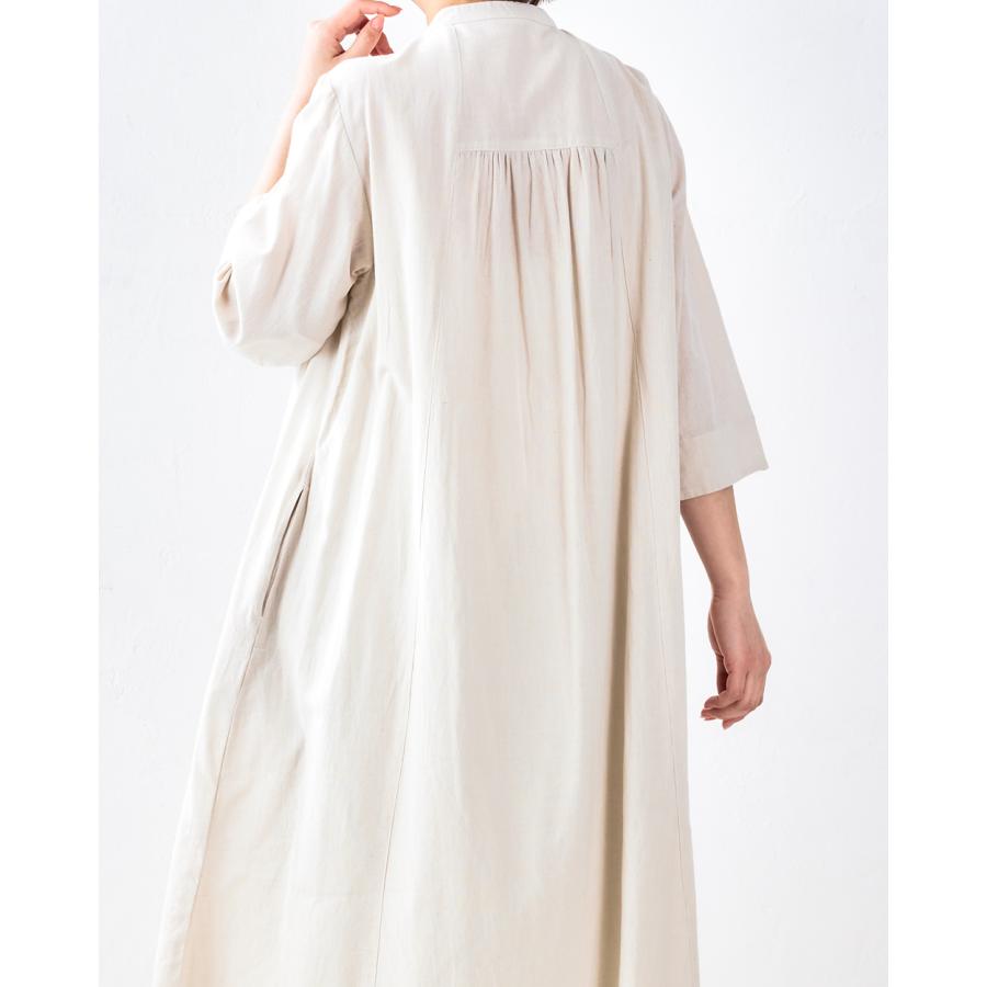 ワンピース 夏 レディース ロング インド綿 ロングワンピース 春 夏 長袖 綿 麻 前開き ゆったり 楽ちん ベージュ ブラウン ブラック |  | 08