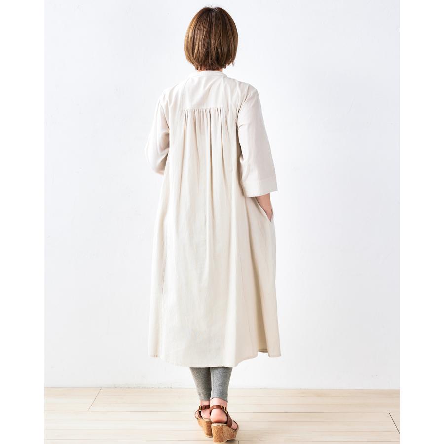 ワンピース 夏 レディース ロング インド綿 ロングワンピース 春 夏 長袖 綿 麻 前開き ゆったり 楽ちん ベージュ ブラウン ブラック |  | 09