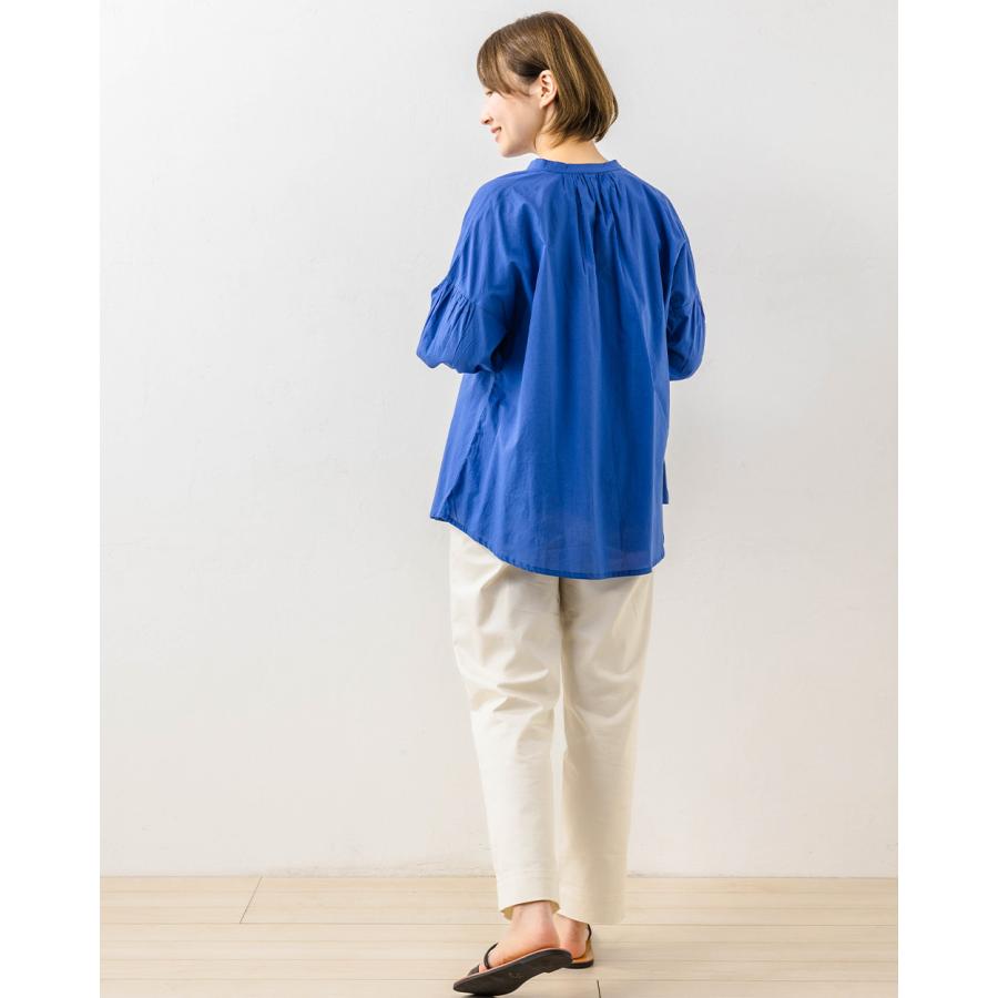 インド綿 ブラウス 綿100％シャツ コットン 七分袖 ゆったり きれいめ