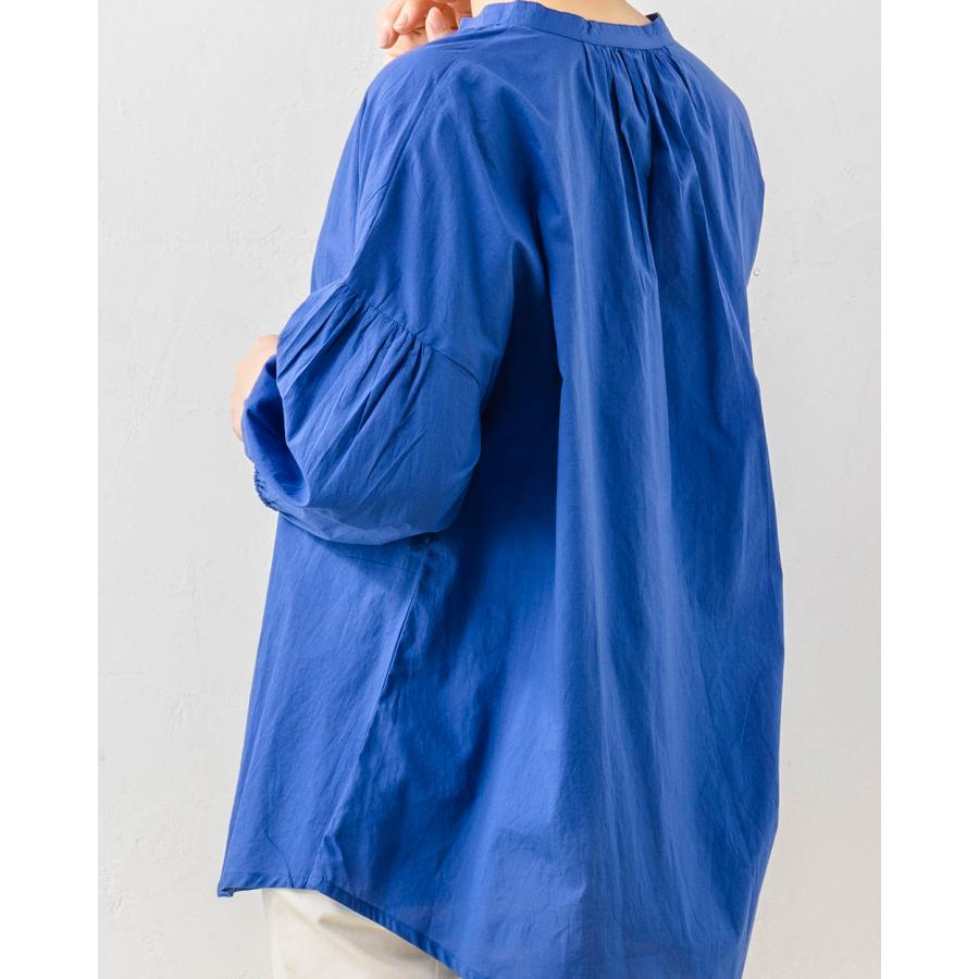 インド綿 ブラウス 綿100％シャツ コットン 七分袖 ゆったり きれいめ