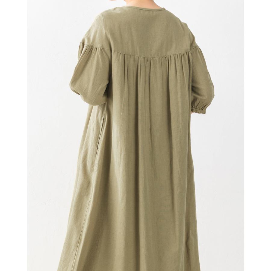 オーガニックコットン 麻 インド綿 ワンピース レディース 40代 50代 きれいめ 春 夏 秋 マキシ丈 コットン リネン ロングブラウス 綿 |  | 17