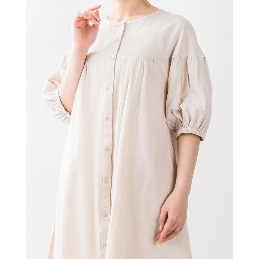 オーガニックコットン 麻 インド綿 ワンピース レディース 40代