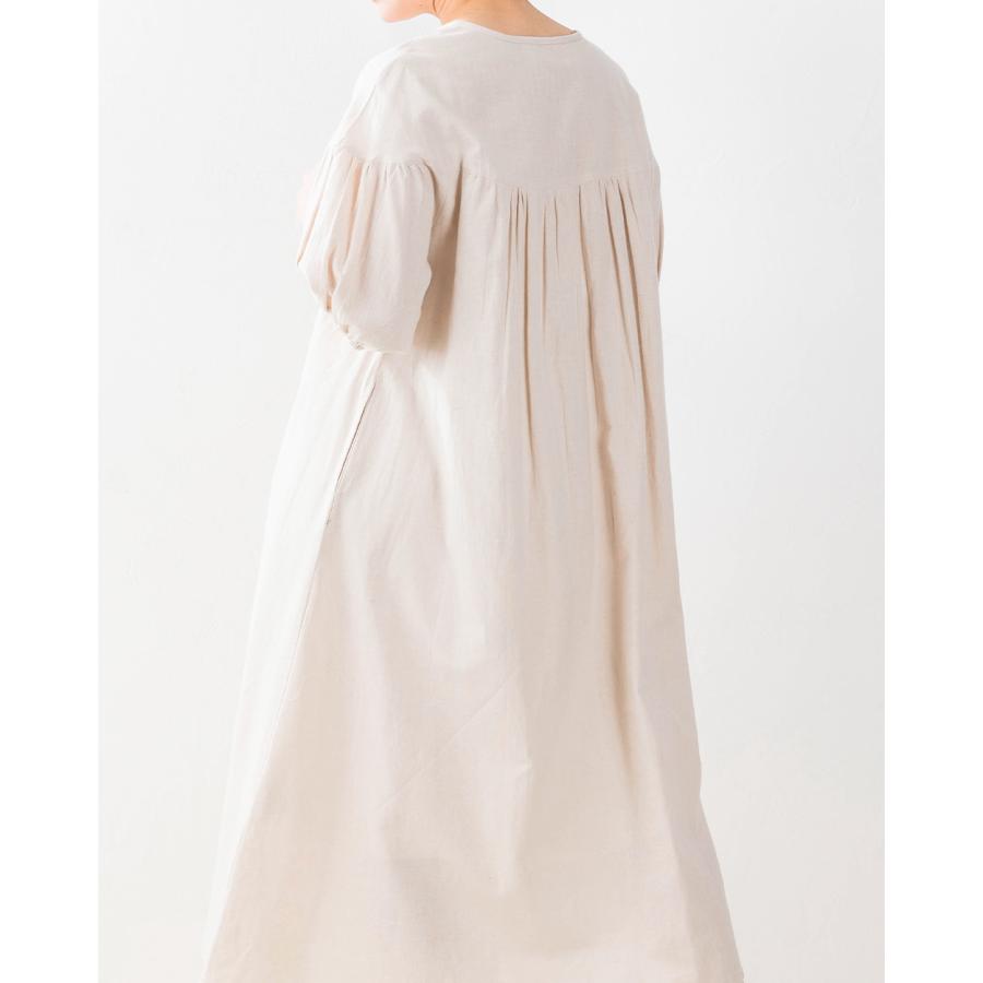 オーガニックコットン 麻 インド綿 ワンピース レディース 40代 50代 きれいめ 春 夏 秋 マキシ丈 コットン リネン ロングブラウス 綿 |  | 09