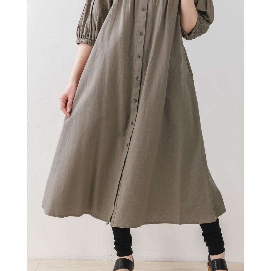 オーガニックコットン 麻 インド綿 ワンピース レディース 40代 50代 きれいめ 春 夏 秋 マキシ丈 コットン リネン ロングブラウス 綿 |  | 12